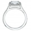 Micro-Pave Set Platinum Engagement Ring
