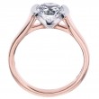 18 Karat Rose Gold Solitaire Engagement Ring-5