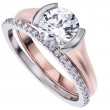 18 Karat Rose Gold Solitaire Engagement Ring-7