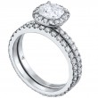 Pave-Set Platinum Engagement Ring
