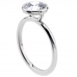 Platinum Bezel Set Solitaire Engagement Ring