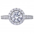 Royal Prong Halo-Style Engagement Ring