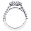 Royal Prong Halo-Style Engagement Ring