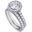 Royal Prong Halo-Style Engagement Ring