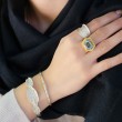 Lika Behar 3Mm Baby Stockholm Oval Open Bracelet-5