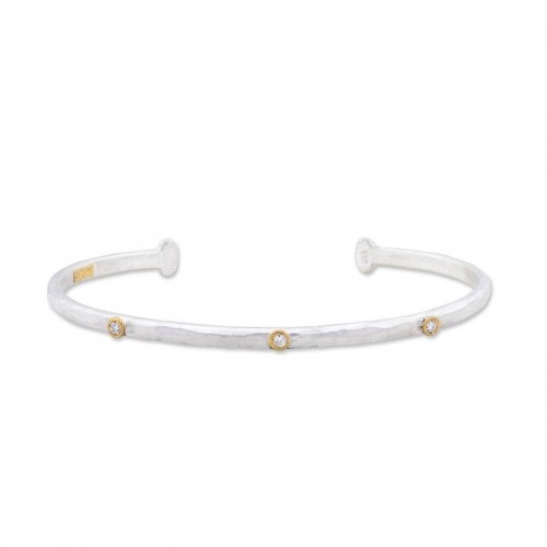 Lika Behar 3Mm Baby Stockholm Oval Open Bracelet