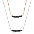 14KR Black Diamond Necklace