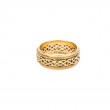 Yellow Love Knot Twisted Wire Ederline Ring