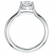 Pinched Shoulder Solitaire Platinum Engagement Ring