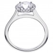 Micro Pave Diamond Halo Engagement Ring