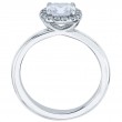 Pave Set Platinum Engagement Ring