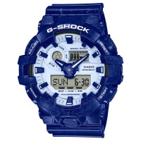 G-Shock Analog-Digital Resin Blue-White Watch, 200m WR