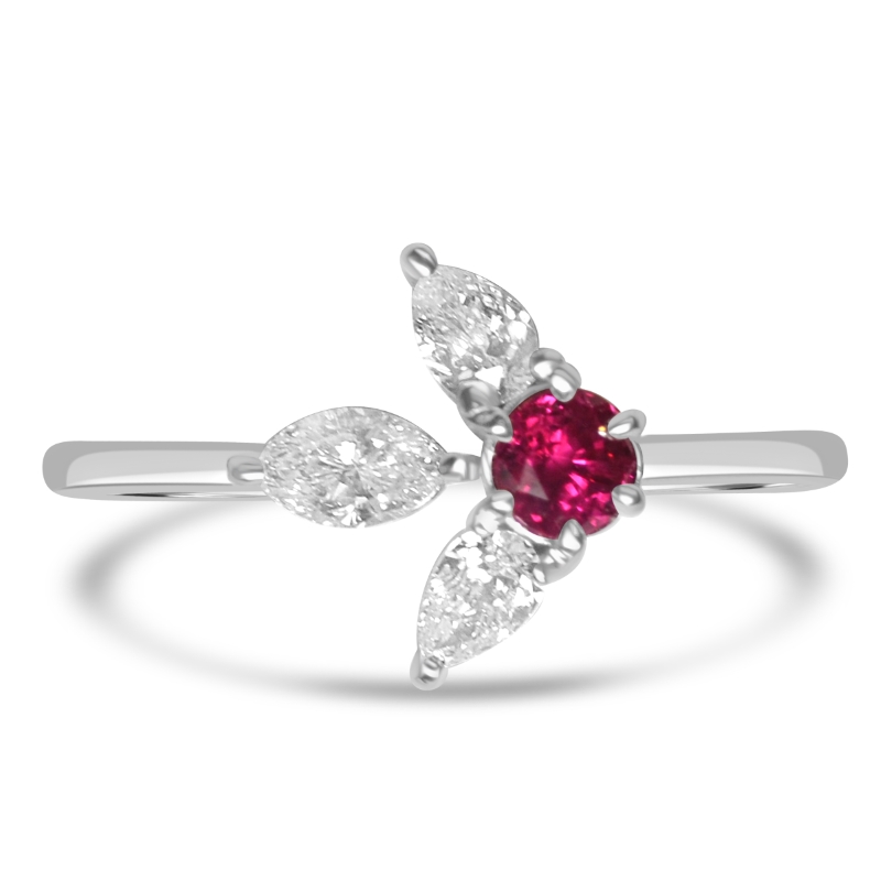 14KW Ruby and Diamond Ring