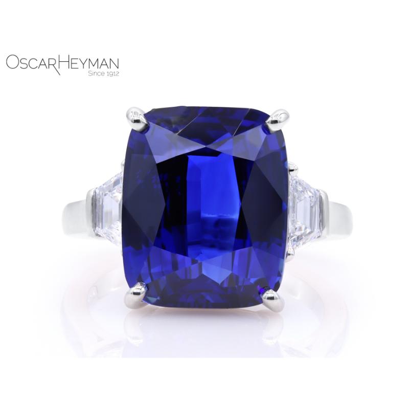 11.02ct Royal Blue Sapphire Ring