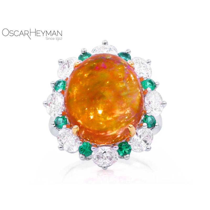 11.60ct Mexican Fire Opal Ring