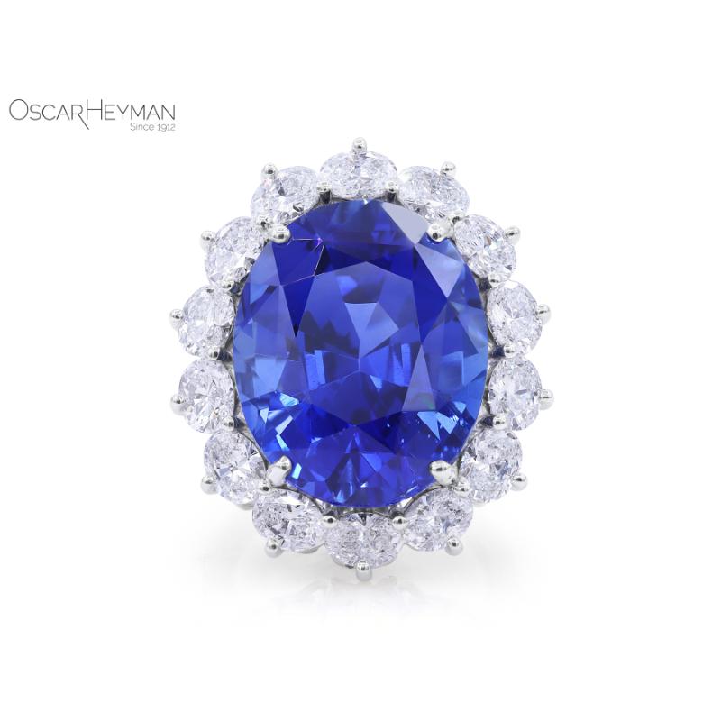 26.44ct Sapphire Entourage Ring
