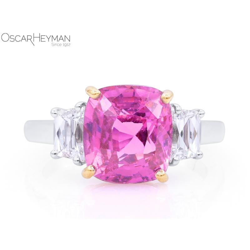 5.57ct Pink Sapphire Ring