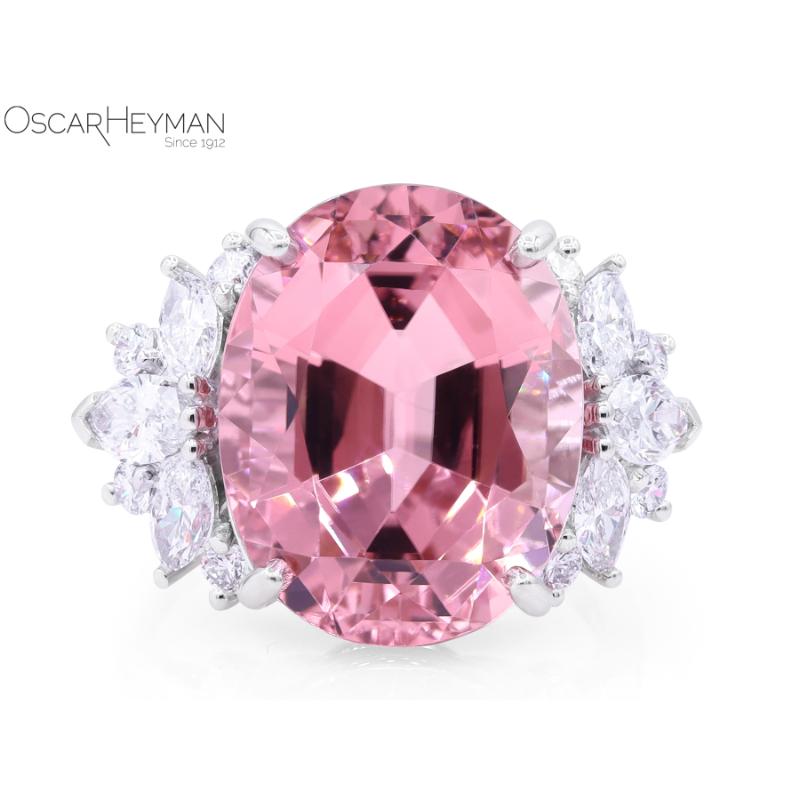 12.56ct Pink Tourmaline Ring