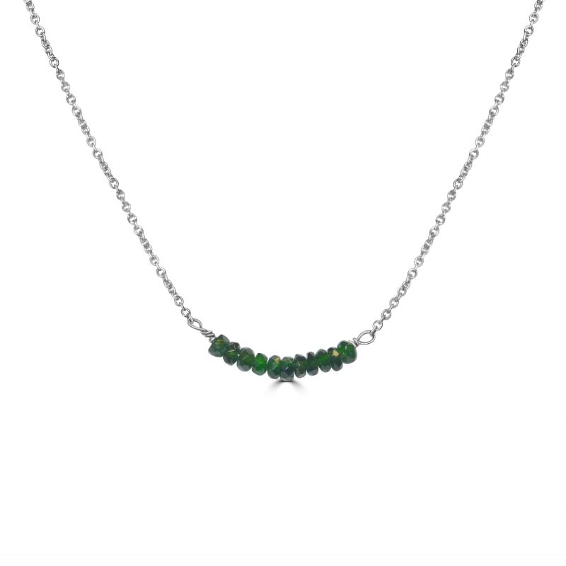 14KW Necklace with Tourmalines