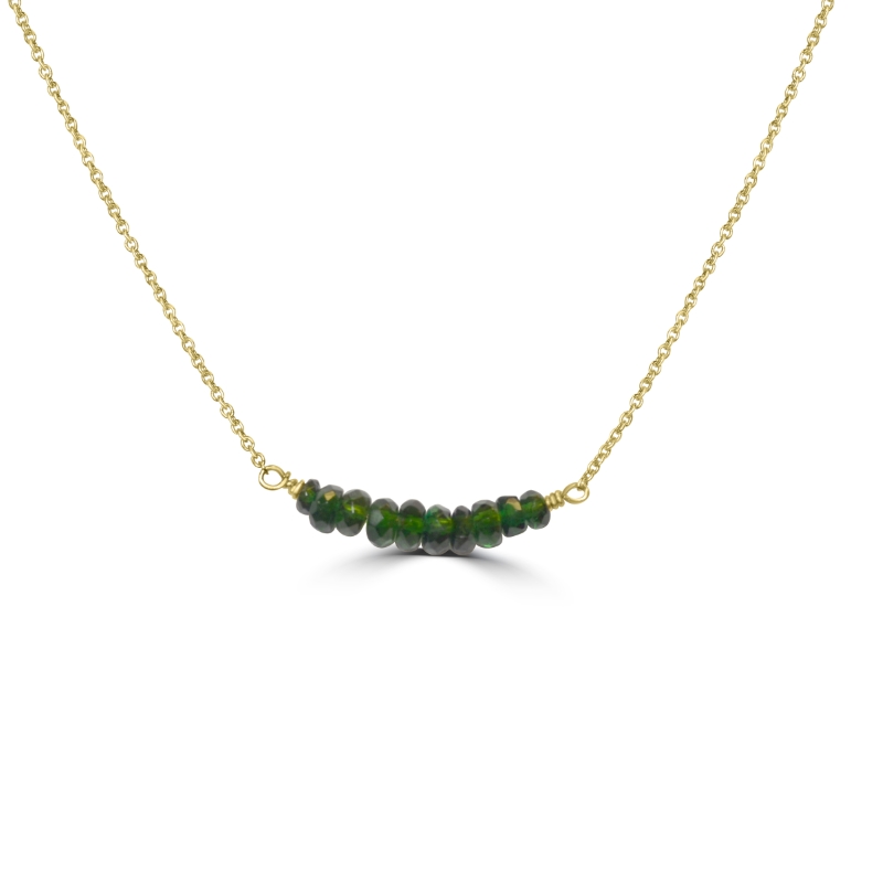 14KY Necklace with Tourmalines