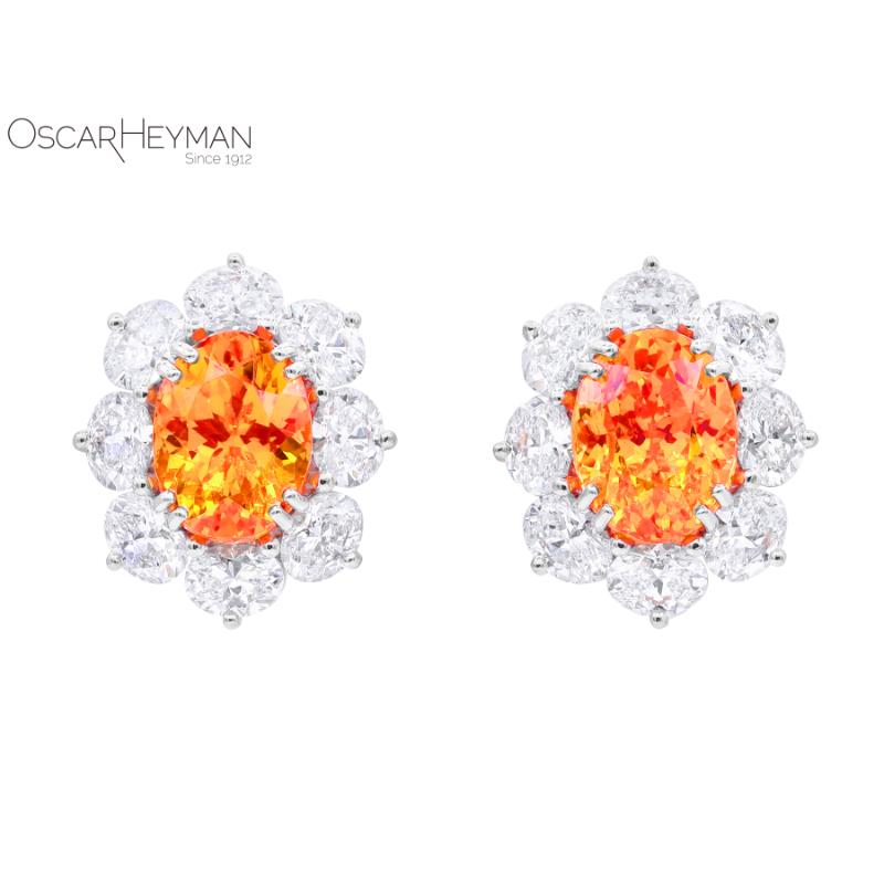 Mandarin Garnet Entourage Earrings