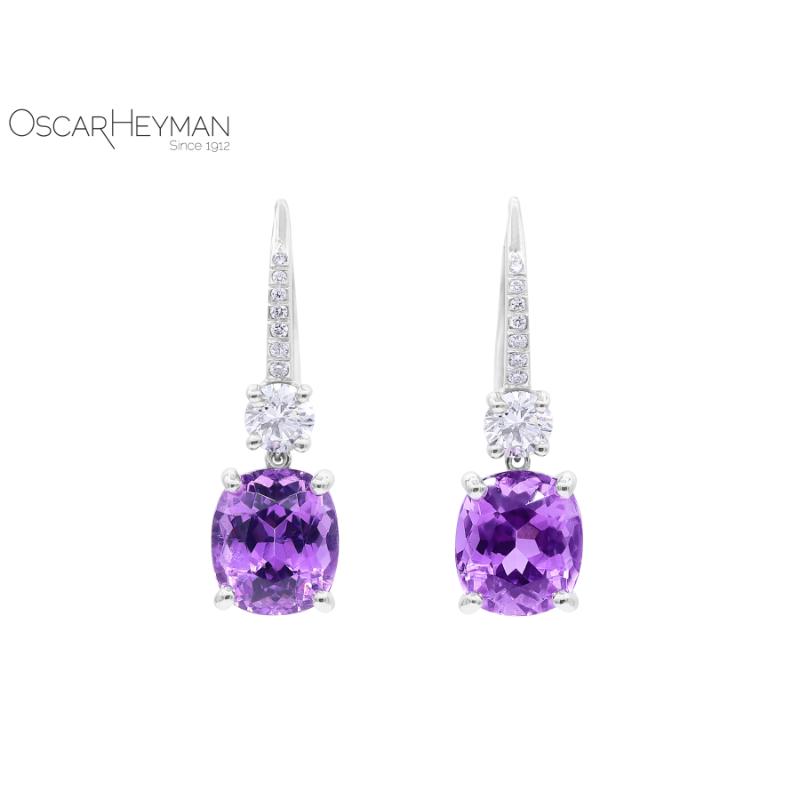 Purple Paraiba Drop Earrings