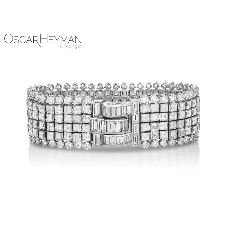 Invisibly Set Diamonds Bracelet
