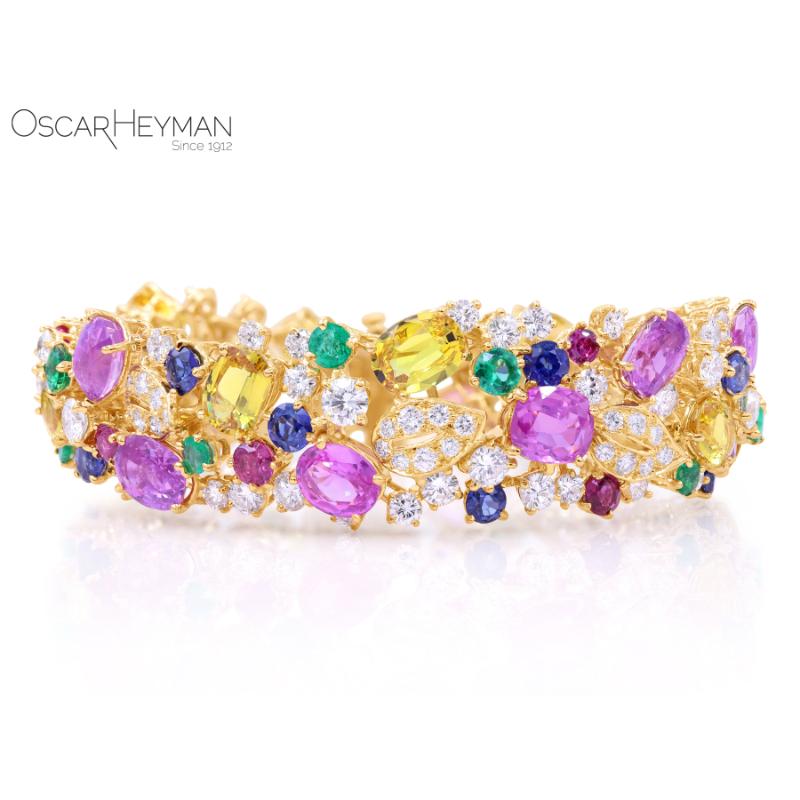 Multi-Color Gemstone Bracelet