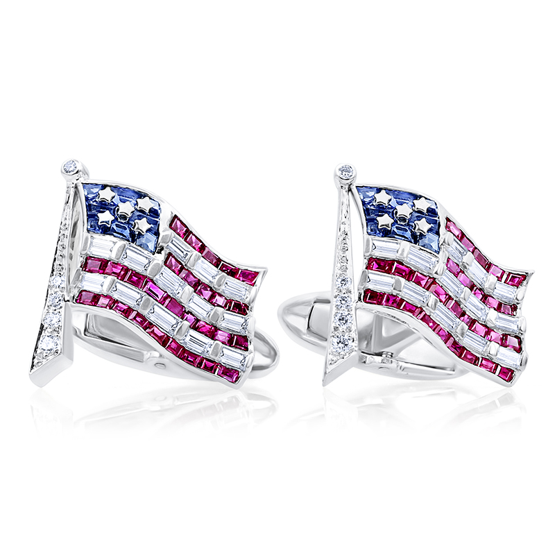 American Flag Cufflinks