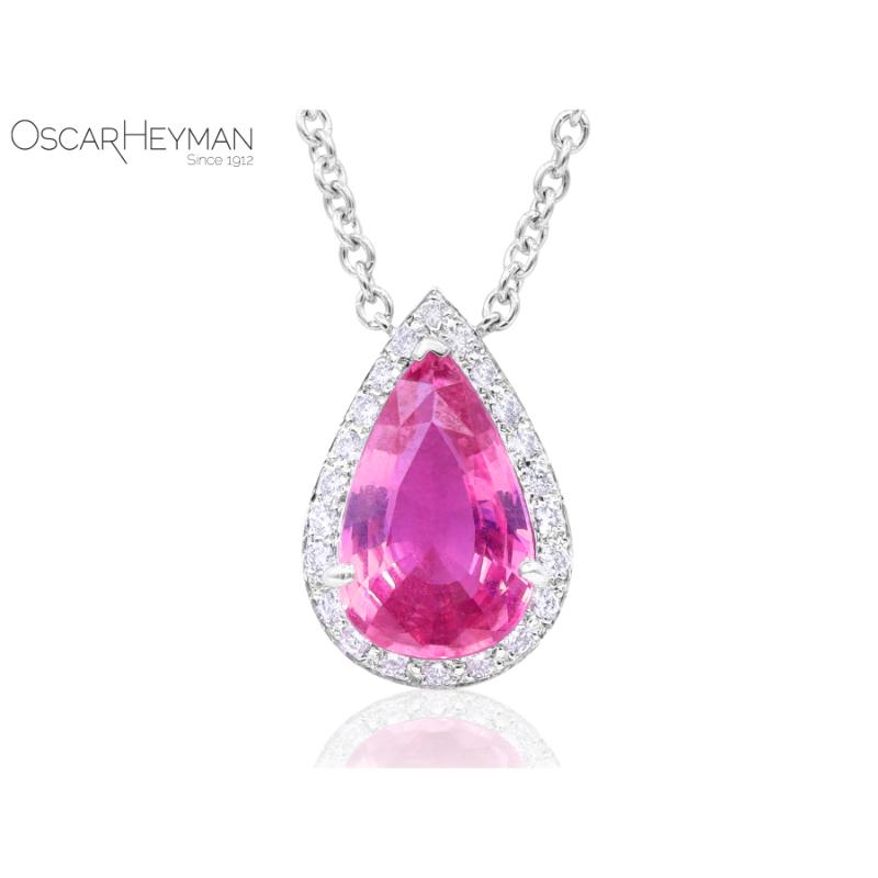 3.01ct Pink Sapphire Pendant