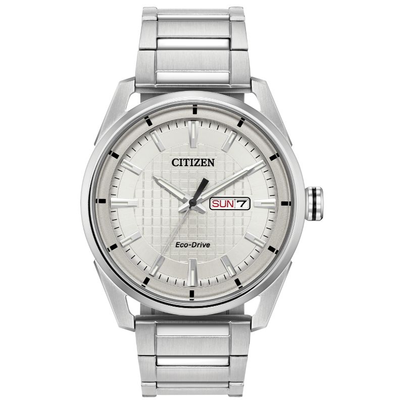 Citizen Weekender Men's Watch, Stainless Steel Silver-Tone Dial