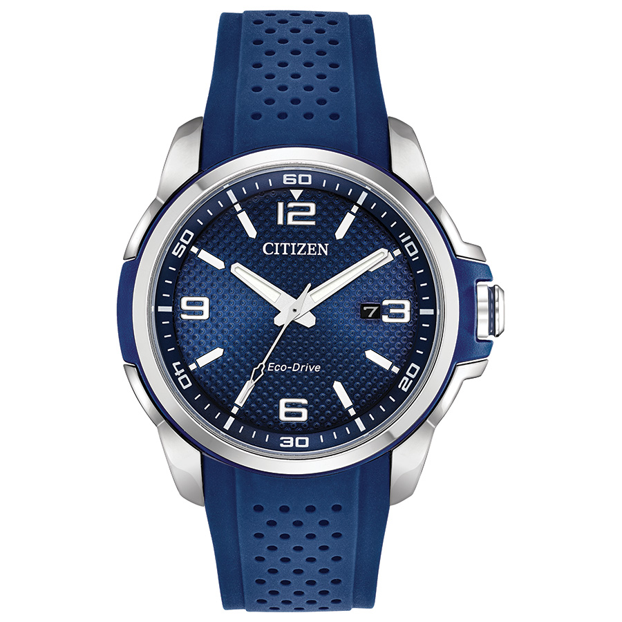 Citizen Weekender Men's Watch, Stainless Steel with ABS Blue Dial