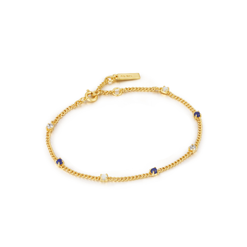 Lapis Chain Bracelet