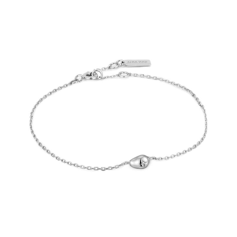 Silver Pebble Sparkle Chain Bracelet?