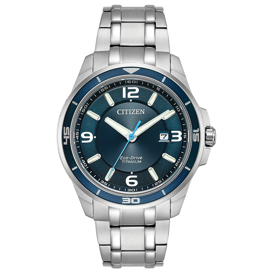 Citizen Weekender Men's Watch, Super Titanium Blue Dial