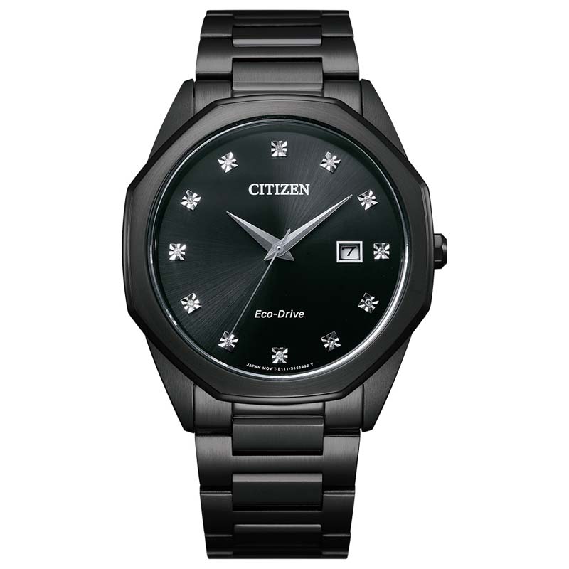 Citizen Dress/Classic Eco Men's Watch, Stainless Steel Black Dial
