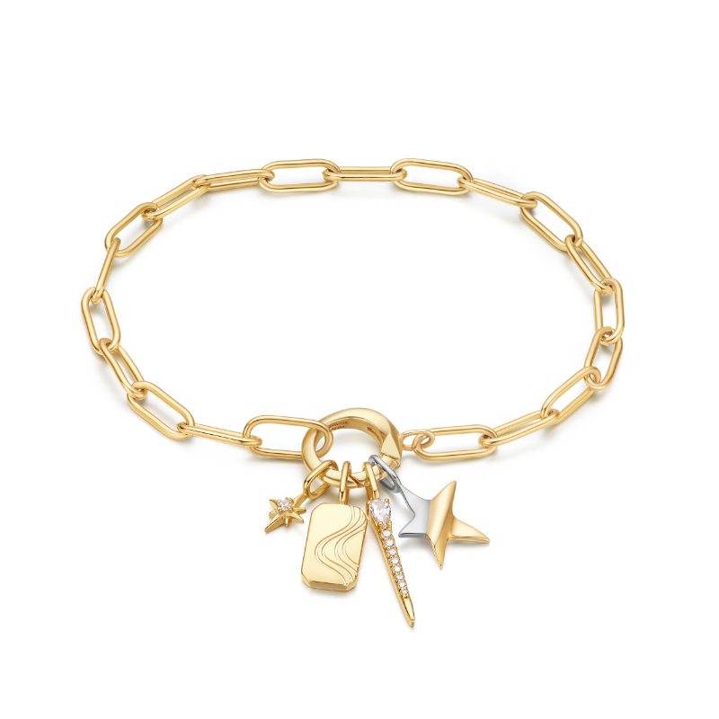 Gold Guiding Star Charm Bracelet