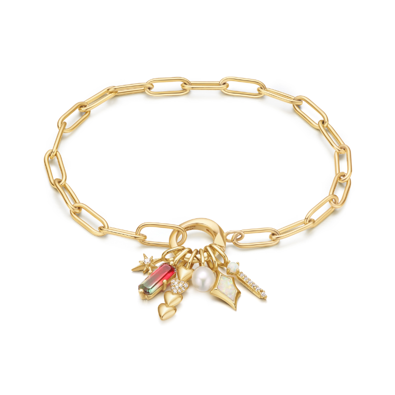 Gold Good Fortune Charm Bracelet