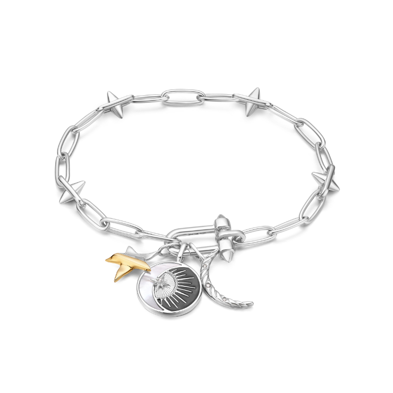 Silver Celestial Charm Bracelet