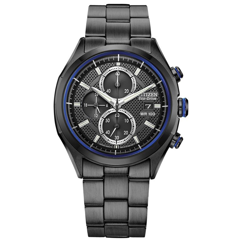 Citizen Weekender Men's Watch, Stainless Steel Black Dial