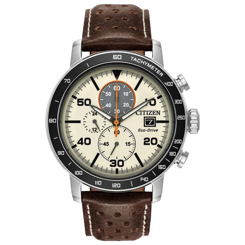 Citizen Weekender Men's Watch, Stainless Steel Ivory Dial