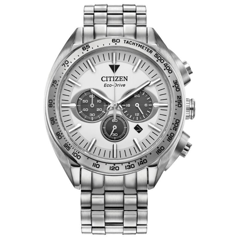 Citizen Sport Luxury Men's Watch, Stainless Steel Silver-Tone Dial