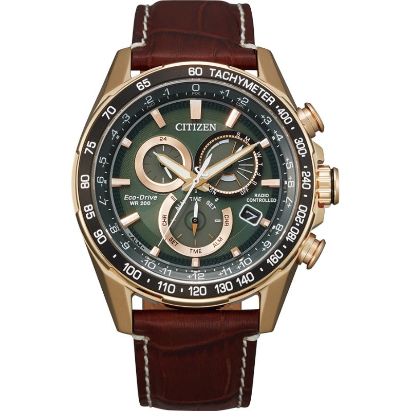 Citizen Sport Luxury Men's Watch, Stainless Steel Green Dial