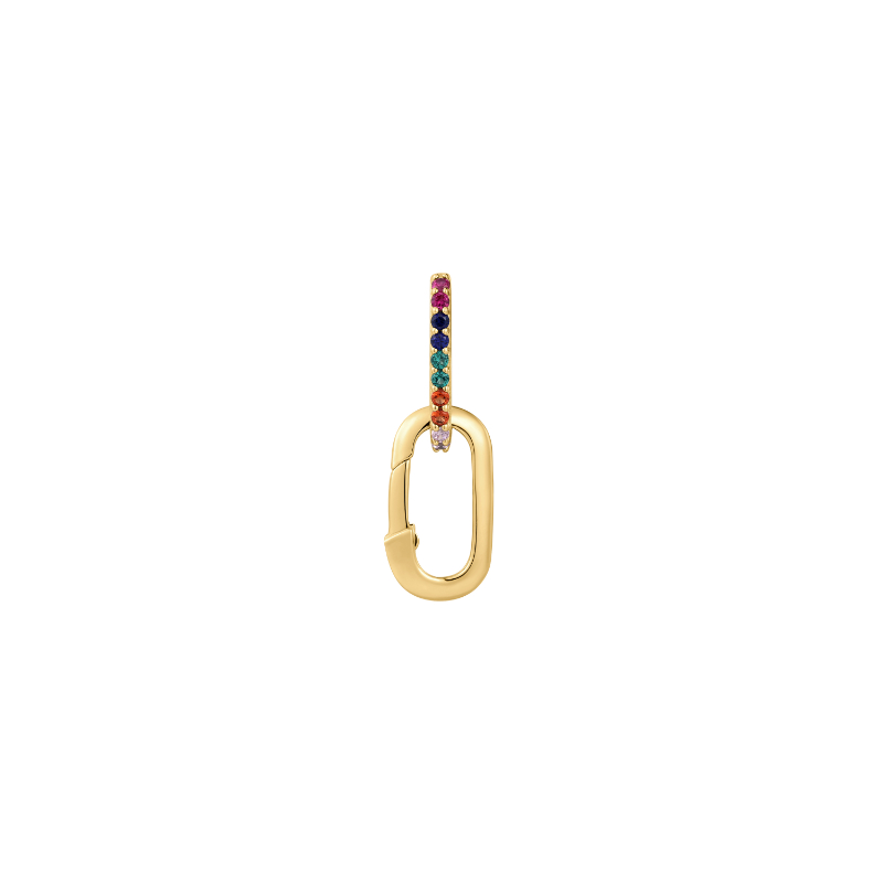 Gold Rainbow Charm Connector