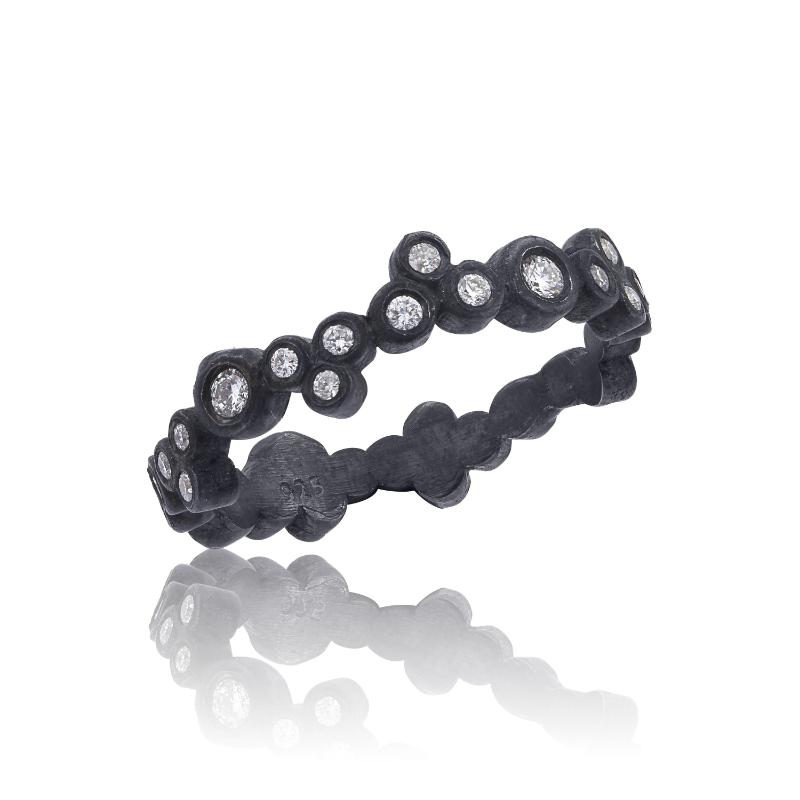 Lika Behar Dylan Oxidized Sterling Silver Stackable Band