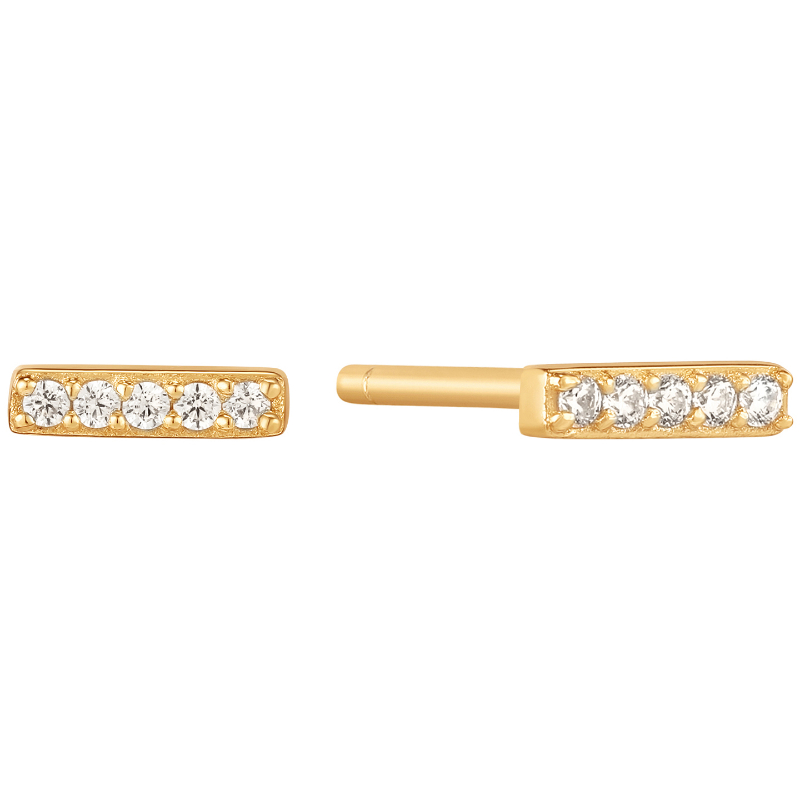 Glam Bar Stud Earrings