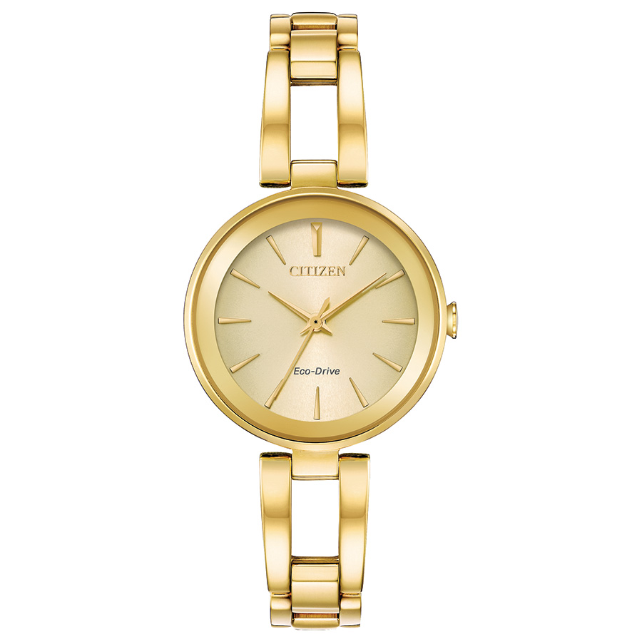 Citizen Modern Eco Women's Watch, Stainless Steel Champagne Dial
