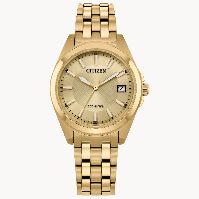 Citizen Dress/Classic Eco Women's Watch, Stainless Steel Champagne Dial