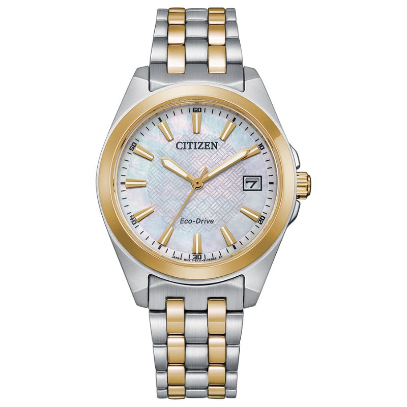 Citizen Dress/Classic Eco Women's Watch, Stainless Steel White Dial