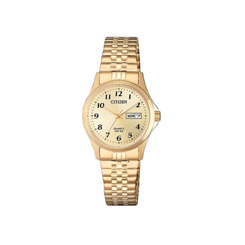 Citizen Quartz Classic Women's Watch, Stainless Steel Champagne Dial